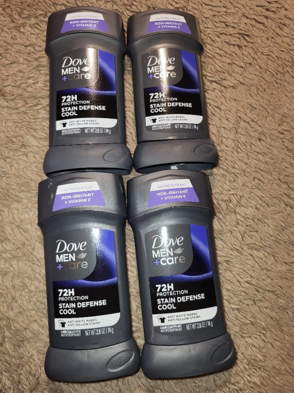 Dove Men + Care Antiperspirant Stain Defense Cool 4 Total New Unopened